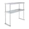 Amgood 14 in. x 36 in. AmGood Stainless Steel Double Deck Over Shelf DOS-1436-Z - alternate 1